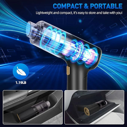 Handheld Car Vacuum Cleaner Cordless, High-Power Brushless 20000PA Mini Hand - Image 8