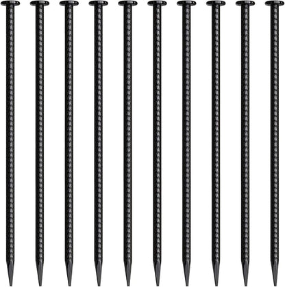 16 Inch Rebar Stakes 10 Pack Heavy Duty Ground Anchors 1/2 Inch Diameter by MSWY