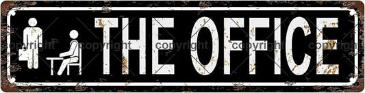 THE OFFICE Vintage Metal Tin Sign, Street Sign, Home Decor, Room Decor by Unknown