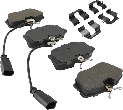 Premium Semi-Metallic Rear Brake Pads Compatible - Image 2