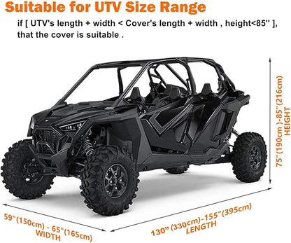 Neverland UTV Cover Waterproof 300D Heavy Duty 4-6 Seater 4 Door Side by Side - Image 2