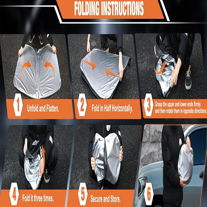Windshield Sun Shade for Buick Encore GX 2020-2025 4-Layer Front Window Shade - Image 7