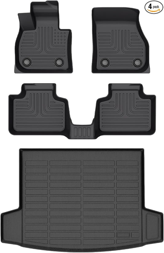 Wayhigh-All Weather Floor Mats and Cargo Mat Set Fit by Wayhigh