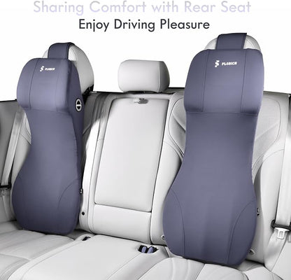 FLORICH Integrated Car Seat Lumbar Support Pillow & Car Neck Pillow Memory Foam - Image 8