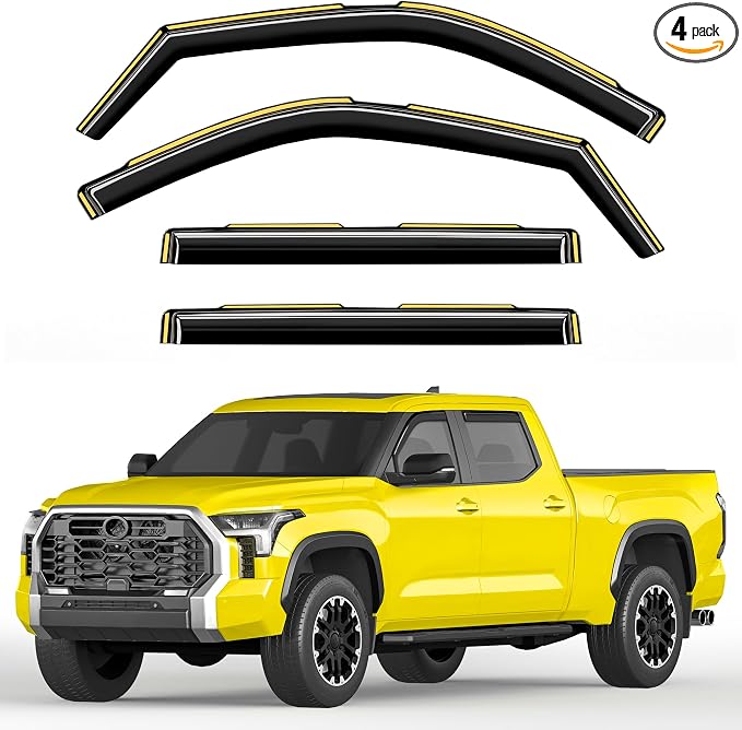 in-Channel Window Rain Guards Fit by Unknown