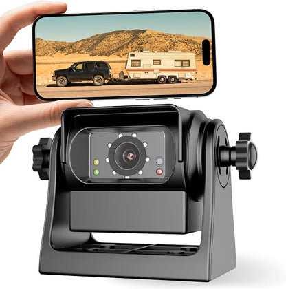 EWAY WiFi Magnetic Hitch Wireless Backup Rear/Front View Camera Rechargeable by EWAY