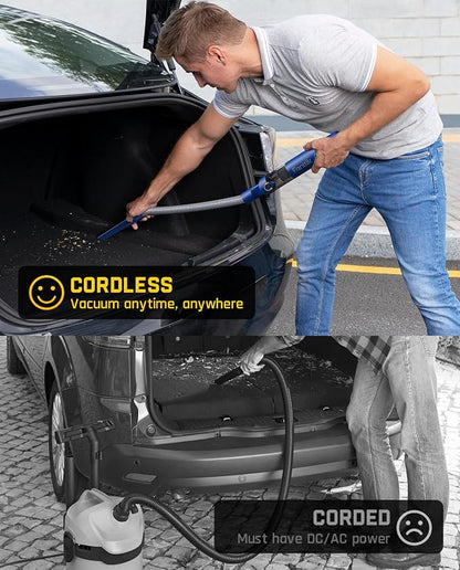 Fanttik Slim V8 Mate Cordless Car Vacuum Suction Power 12000Pa, Portable Mini - Image 4