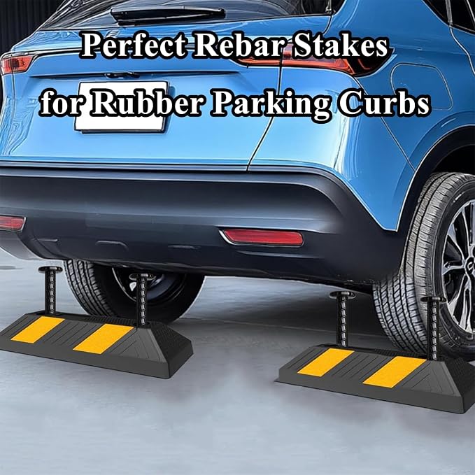 16 Inch Rebar Stakes 20 Pack Heavy Duty Ground Anchors 1/2 Inch Diameter - Image 5
