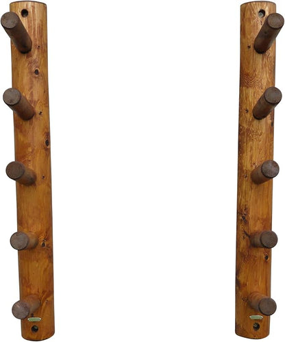 10-Place Wall-Mounted Ski Log Racks - Image 3
