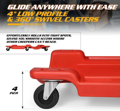 Magshion Automotive Creeper Under Car Roller, 40 Inch Low Profile Creepers - Image 8