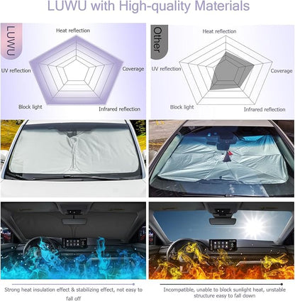 LUWU for 2024 2025 Honda Accord Windshield Sun Shade 2025 Honda Accord - Image 5