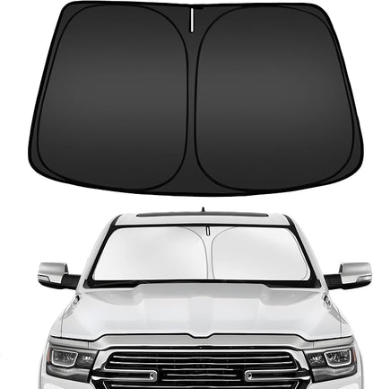 ARISMOTOR Windshield Sun Shade for Dodge Ram 1500 2019-2025 2026, Custom Fit by ARISMOTOR