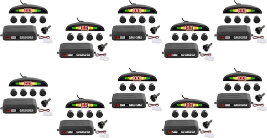 ZONETECH New 4 Parking Sensors LED Display Car Reverse Backup Radar System 10 by ZONETECH