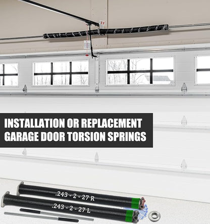 Garage Door Torsion Spring Set, Pair of 2" Electrophoresis Coated Garage Door - Image 7