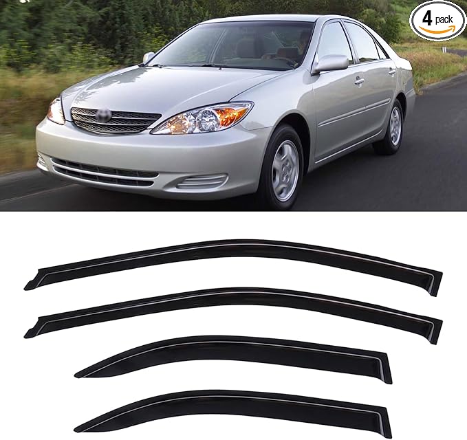 Window Visors Rain Guards Shield by YQAUTEC
