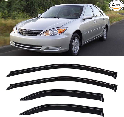 Window Visors Rain Guards Shield by YQAUTEC