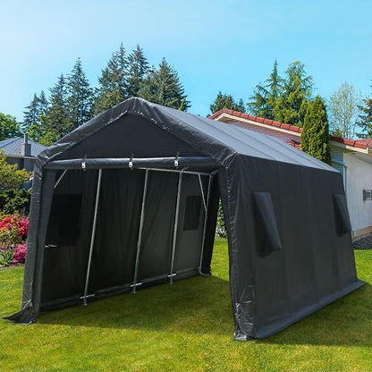 ADVANCE OUTDOOR Heavy Duty 10x20 ft Carport Outdoor Patio Portable Canopy - Image 7