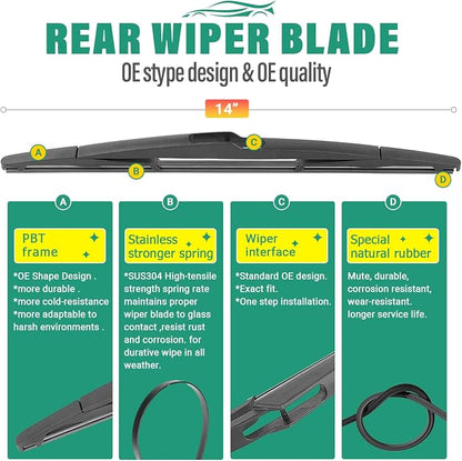 26" 20" 14" Windshield Wiper Blades Replacement - Image 4