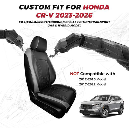 FREESOO Seat Covers for Honda CRV, Custom Fit Car Seat Covers for CRV LX EX - Image 2