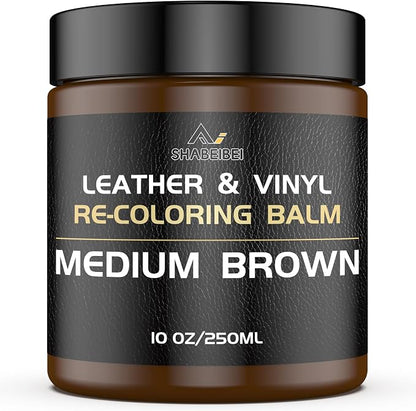 Leather Recoloring Balm, 10oz Leather Color Restorer Leather Repair Kit by SHABEIBEI