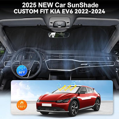Custom Fit Kia EV6 Windshield Sunshade - Image 4