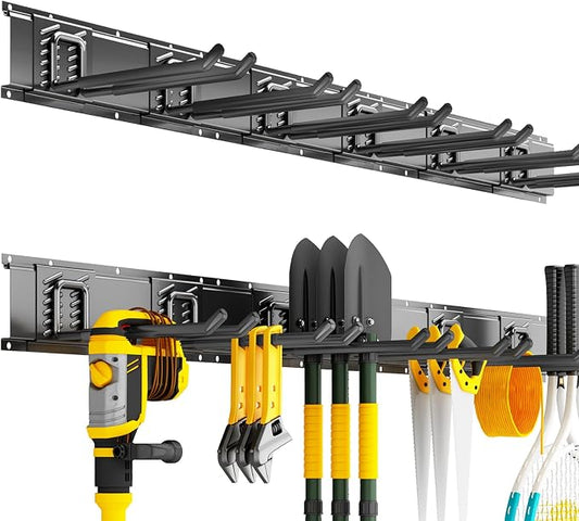 Garage Organization Tool Organizer Wall Mount, 48inch Heavy Duty Garden Tool by CRXCRC