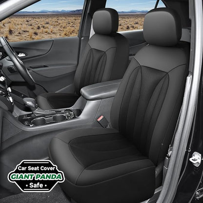 GIANT PANDA Fit Chevy Silverado 1500 2500 3500 Front Car Seat Cover, 3D Air - Image 2