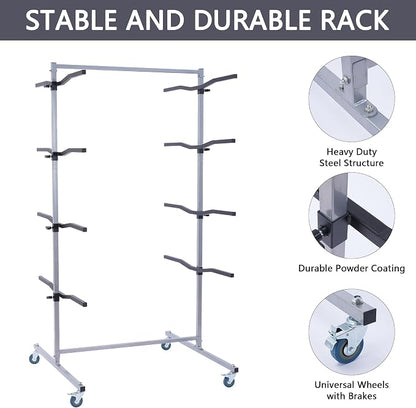 Mobile Bumper Storage Rack, Double-Sided Bumper Stand - Image 2