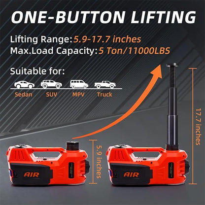STANDTALL Electric Car Jack Kit 5 Ton 12V Hydraulic Jack Floor Jack - Image 2