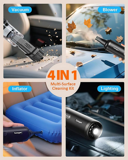 Car Vacuum Portable Cordless, 21000PA Handheld High Power Suction & Blower - Image 2