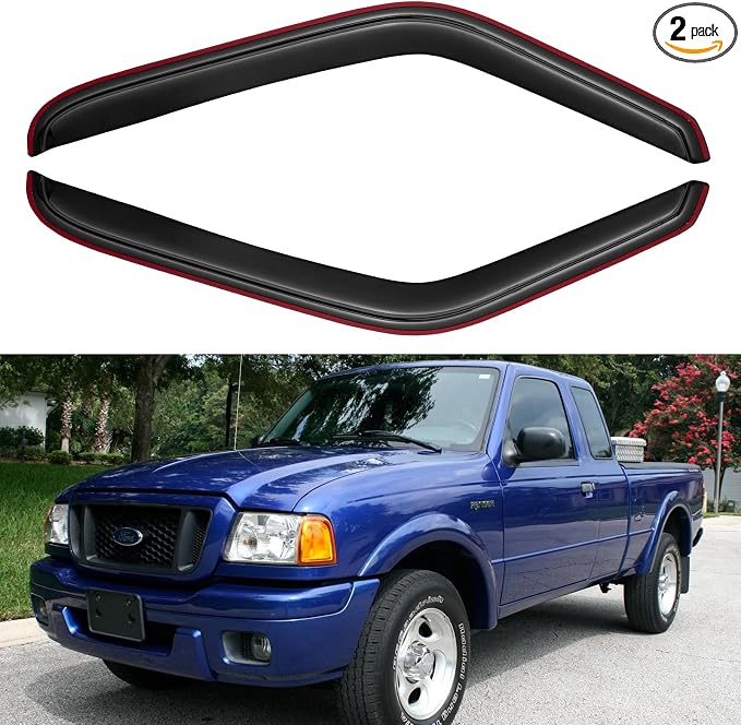 in-Channel Window Visors Rain Guards by YQAUTEC