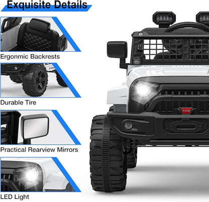 12V Kids Electric Ride On Truck Car w/Parent Remote Control, Spring Suspension - Image 2