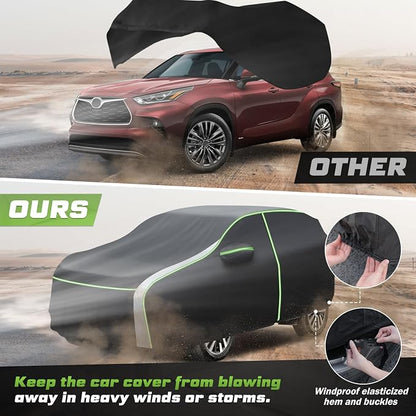 Mixsuper Liner Car Cover for Toyota Highlander 2001-2025, 7 Layers Waterproof - Image 6