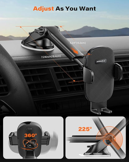 APPS2Car Car Phone Holder Mount, Dashboard/Windshield/Cell Phone Holder - Image 3