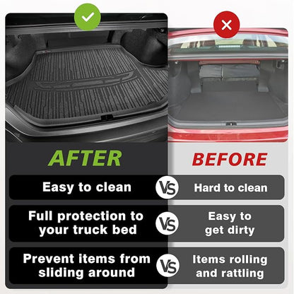 TripleAliner Trunk Floor Mat All Weather Liners Compatible - Image 7