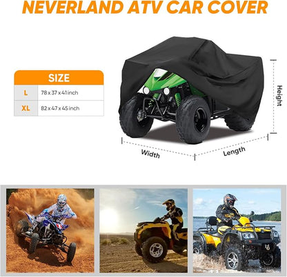 NEVERLAND ATV Cover 210D Oxford Cloth, Waterproof Outdoor Heavy Duty 4 Wheeler - Image 6