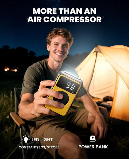 Tire Inflator Portable Air Compressor, Dual Pressure-150PSI High Pressure Mode - Image 8