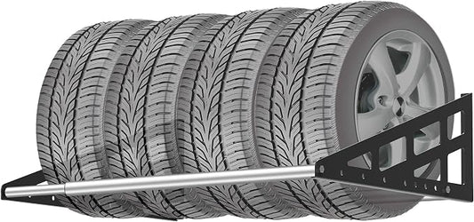 Foozet Tire Rack Wall Mount, Heavy Duty Adjustable 31"-56" Tire Storage Rack by Foozet
