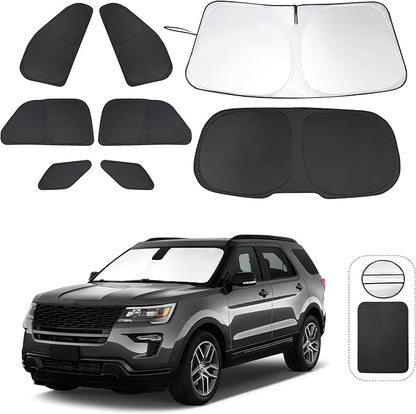 TINGLU Window Shades for Ford Explorer SUV 2011-2019 Accessories Full Windows by TINGLU