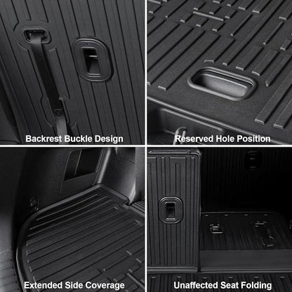 Floor Mats for Kia Telluride 2020-2024 2025 7-seat/8-seat Trunk Mat - Image 6
