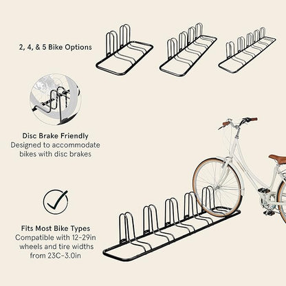 Retrospec Stash Rack 2, 4 & 5 Bike Floor Stand Bicycle Storage Organizer - Image 2