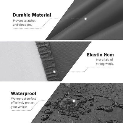 MORNYRAY Compatible with Tesla Model Y, Car Cover Outdoor Waterproof Sun Rain - Image 5