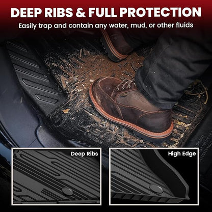 LASFIT Floor Mats for Ford Explorer 2020-2025 7 Passenger TPE All Weather - Image 2