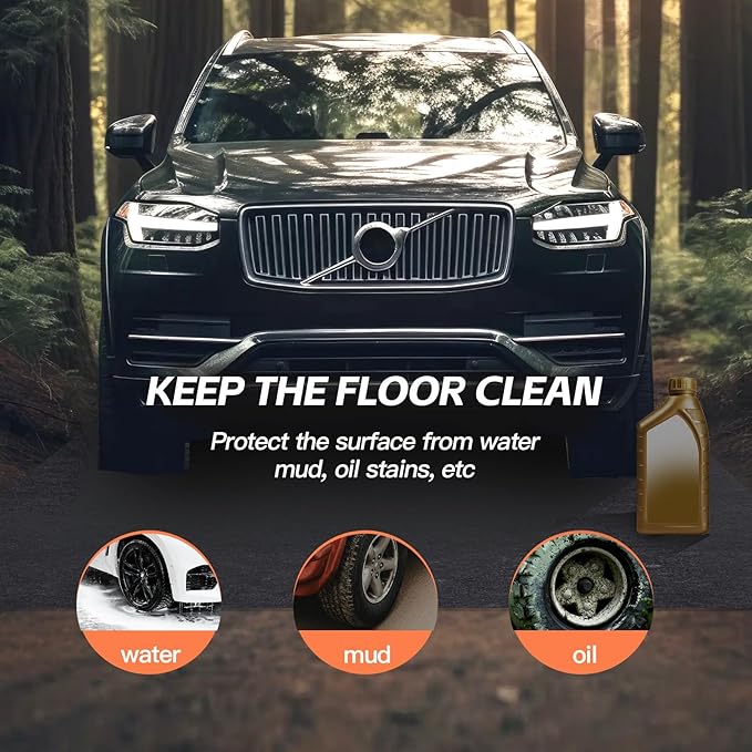 8.2’x 22' Garage Floor Mat & Oil Spill Mat, Heavy Duty Under Car Mat - Image 3