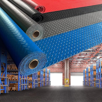 7.5Ft x 14Ft Garage Floor Mat 2.5mm Thickened Rubber Flooring Roll 105sqft - Image 7