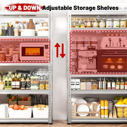 REIBII 2020LBS Garage Shelving Heavy Duty Metal Shelving 5 Tier Storage Shelves - Image 6