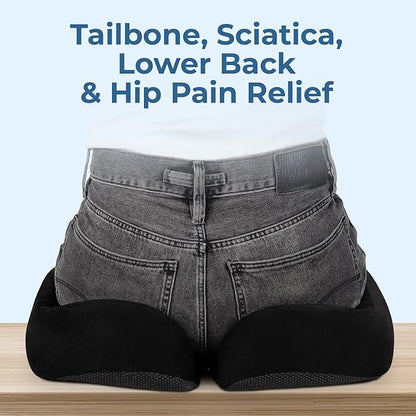 5 STARS UNITED Seat Cushion for Tailbone Pain Relief – Large Memory Foam - Image 2