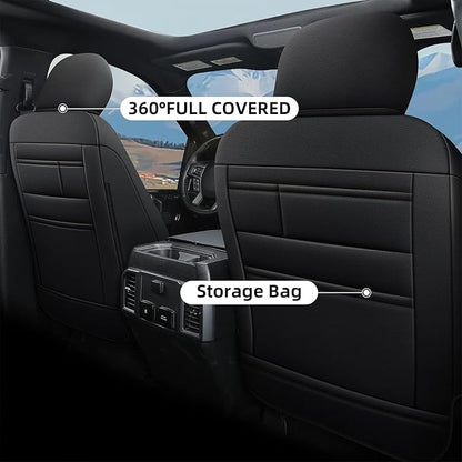 AOMSAZTO Front Seat Covers for Ford F150 XL XLT: 2015-2024 SuperCrew & F250 - Image 2