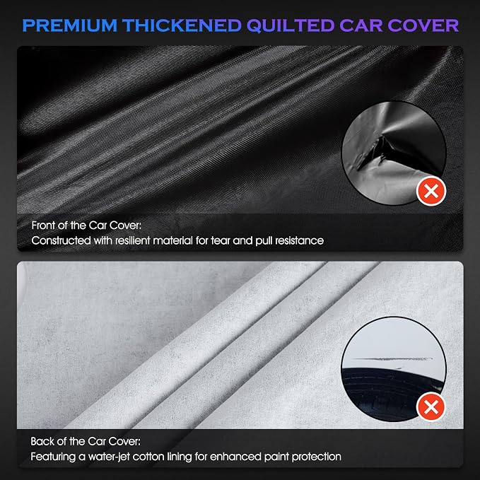 Car Cover Custom Fit for Honda Accord 2001-2025, Toyota Camry 1996-2025 - Image 2