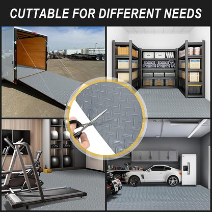 4x6 FT Garage Floor Mat, 2 Rolls 2.8mm Thickened Flooring Roll 48 sqft Diamond - Image 7